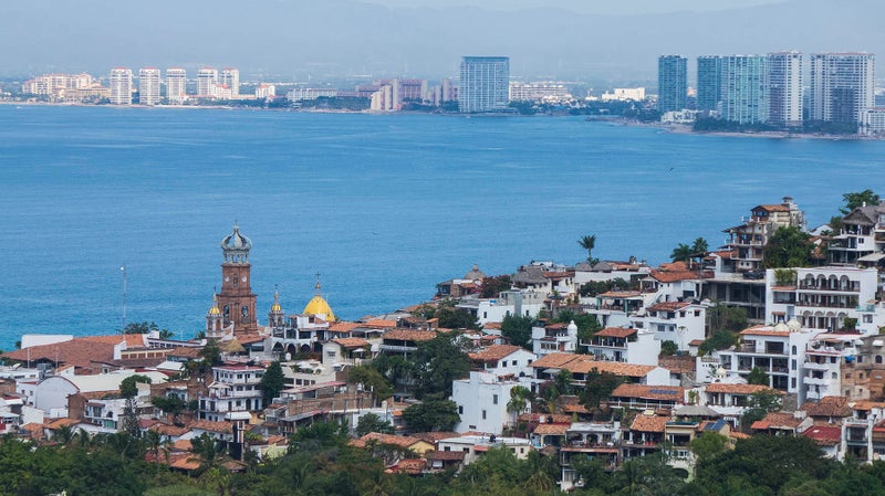 Aerial view of Puerto Vallarta real estate