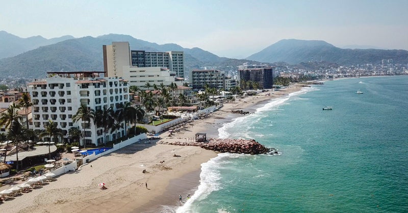 View of the beach near Puerto Vallarta real estate
