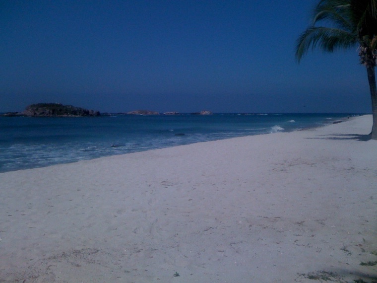 White sand beach and turquoise water near Punta Mita, Riviera Nayarit